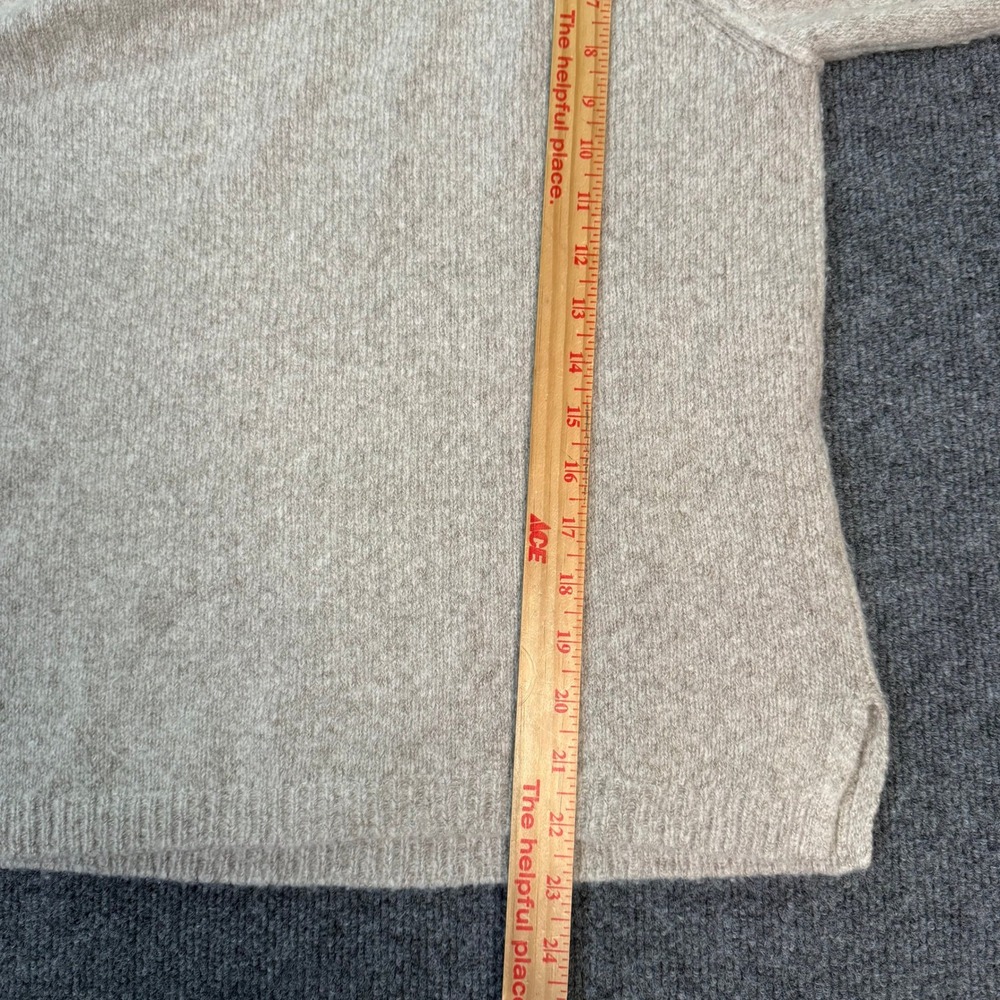 James Perse 100% Cashmere Crewneck Sweater Oatmeal Beige Size 2 US Medium - Picture 6 of 7